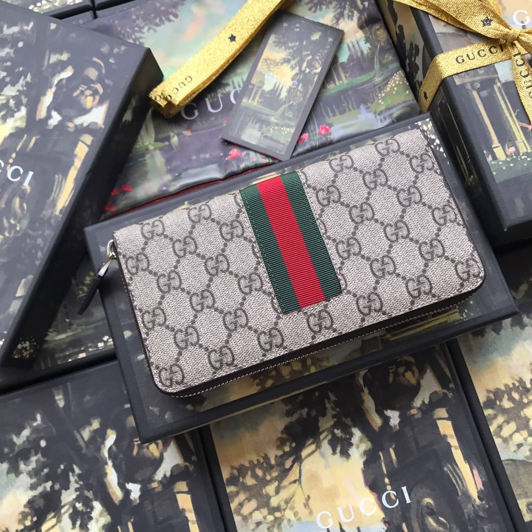 Gvc*1 Web GG Svp*me Around Zip Wallet Replica 408831