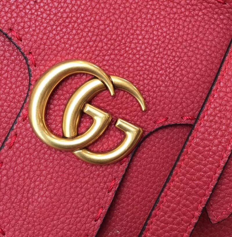 Gvc*1 GG Marmont 2Way Shoulder Bag Replica Red 421890