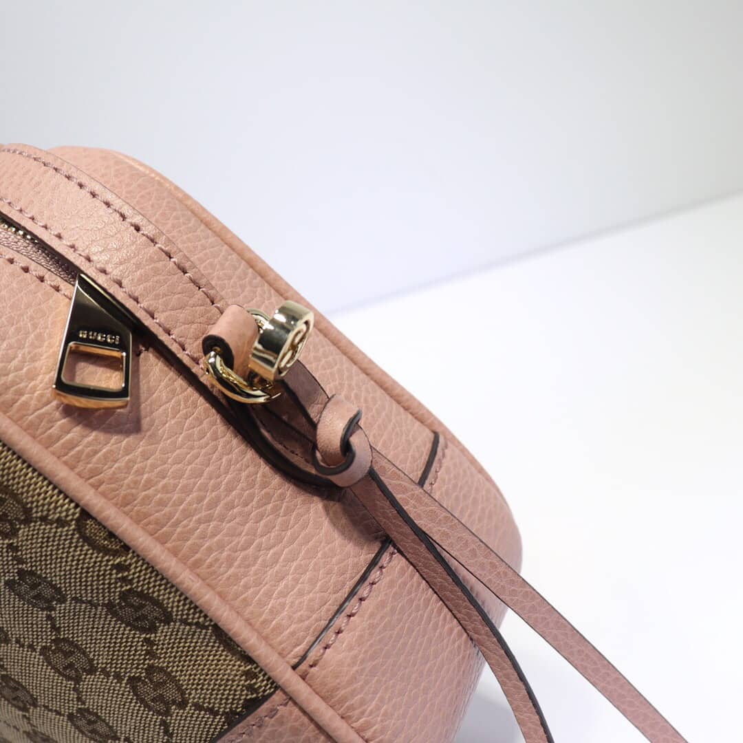 Gvc*1 GG Canvas Messenger Bag Replica Pink 449172