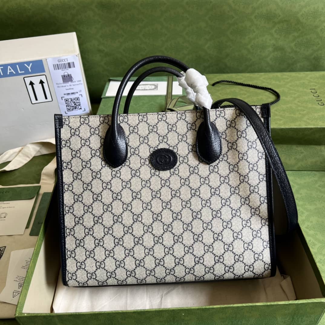 Gvc*1 GG Small Tote Bag With Interlocking G 659983 Replica