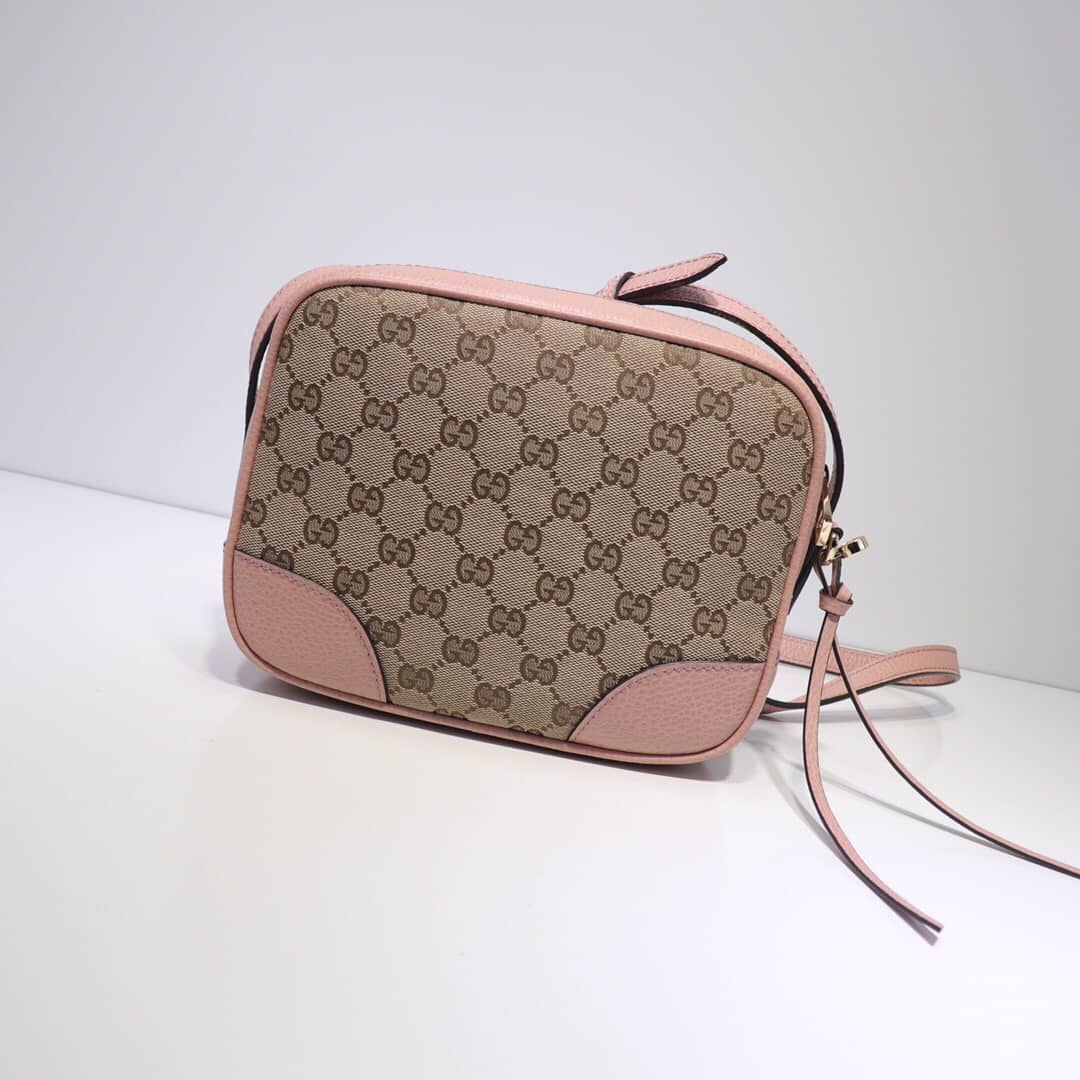 Gvc*1 GG Canvas Messenger Bag Replica Pink 449172