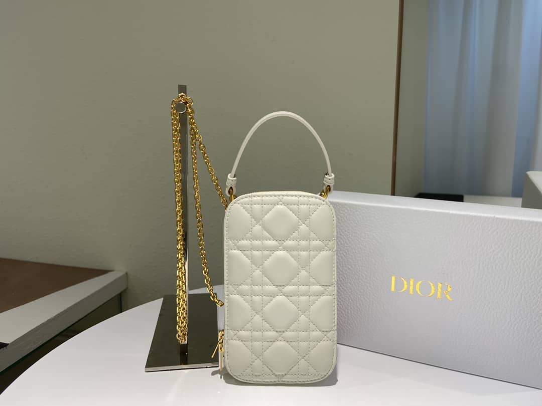 Lady D10r Dupe Lambskin 18CM Phone Holder