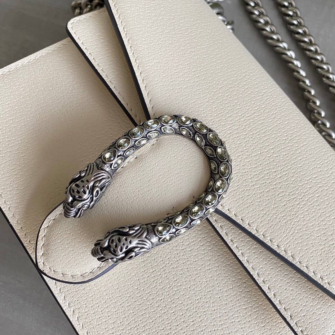Gvc*1 Dionysus Dupe GG Svp*me  2way Mini Chain Shoulder Bag  White 421970