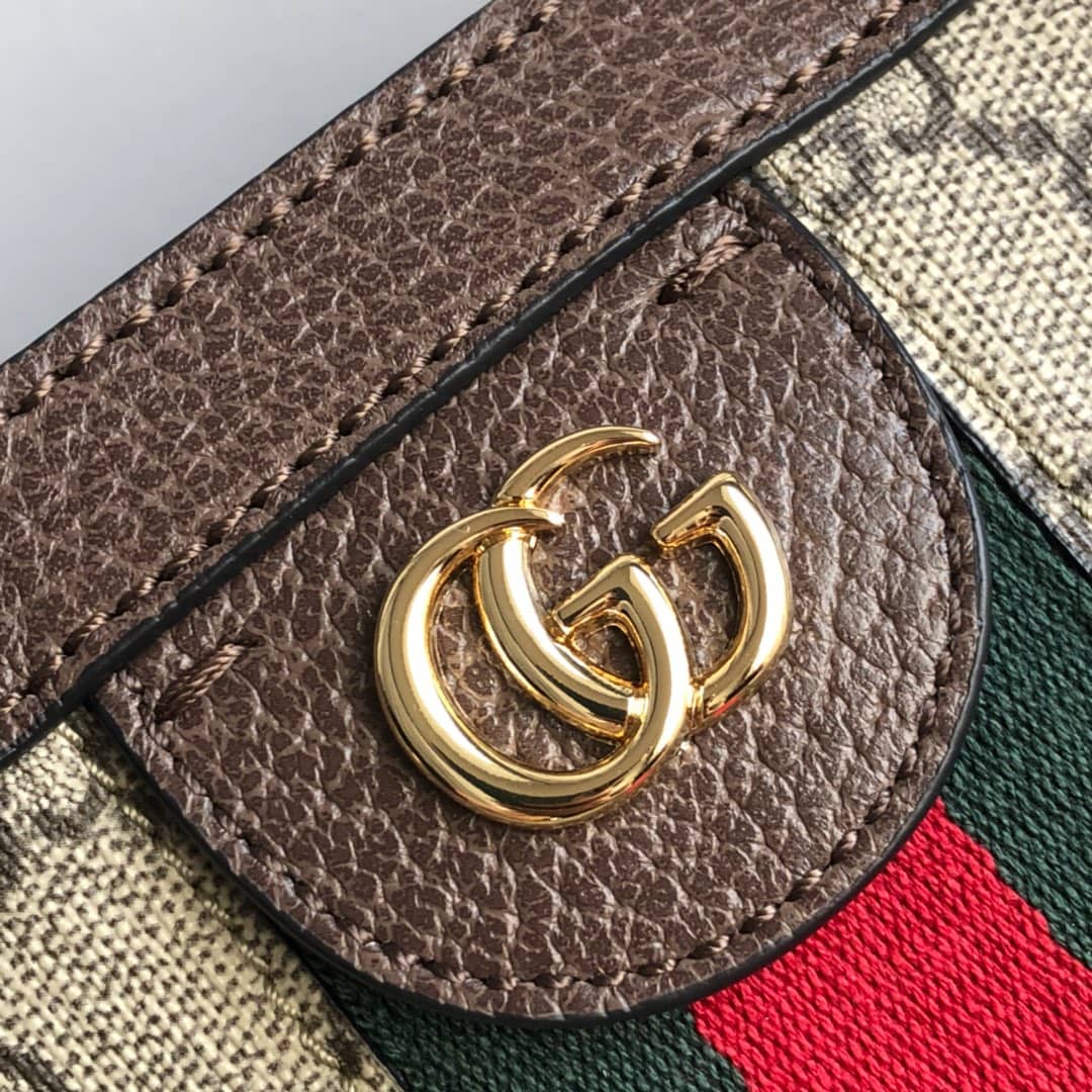 Gvc*1 Ophidia Leather Tote Replica Brown 631685
