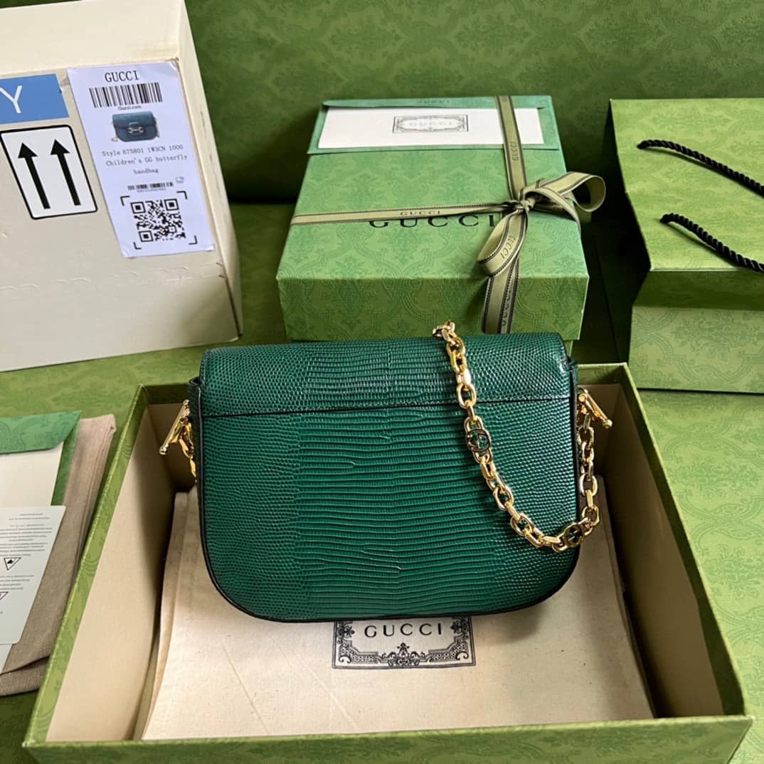Gvc*1 Horsebit 1955 Lizard Mini 675801 Replica Shoulder Bag