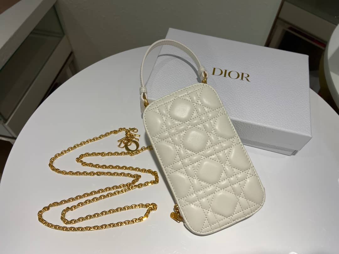 Lady D10r Dupe Lambskin 18CM Phone Holder