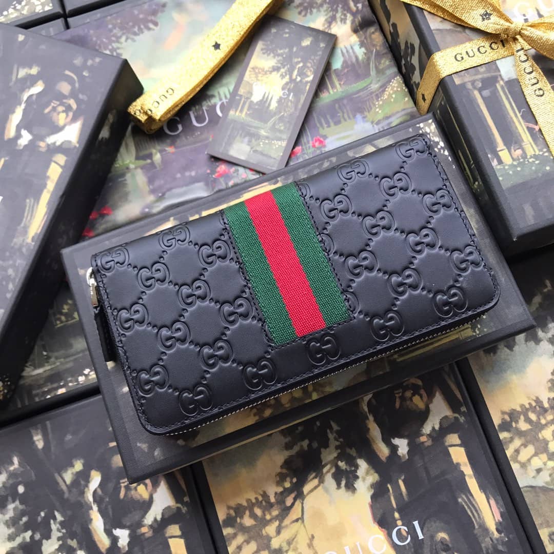 Gvc*1 Web GG Svp*me Around Zip Wallet Replica 408831