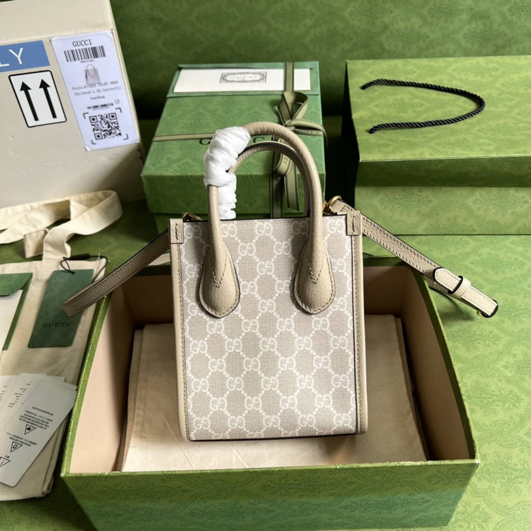Gvc*1 Mini Tote With Interlocking 671623 Replica Bag