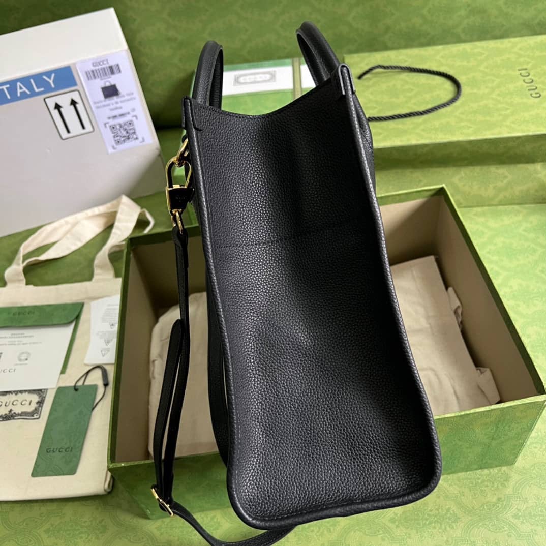 Gvc*1 Small Leather Tote With Gvc*1 Logo 674822 Replica Bag