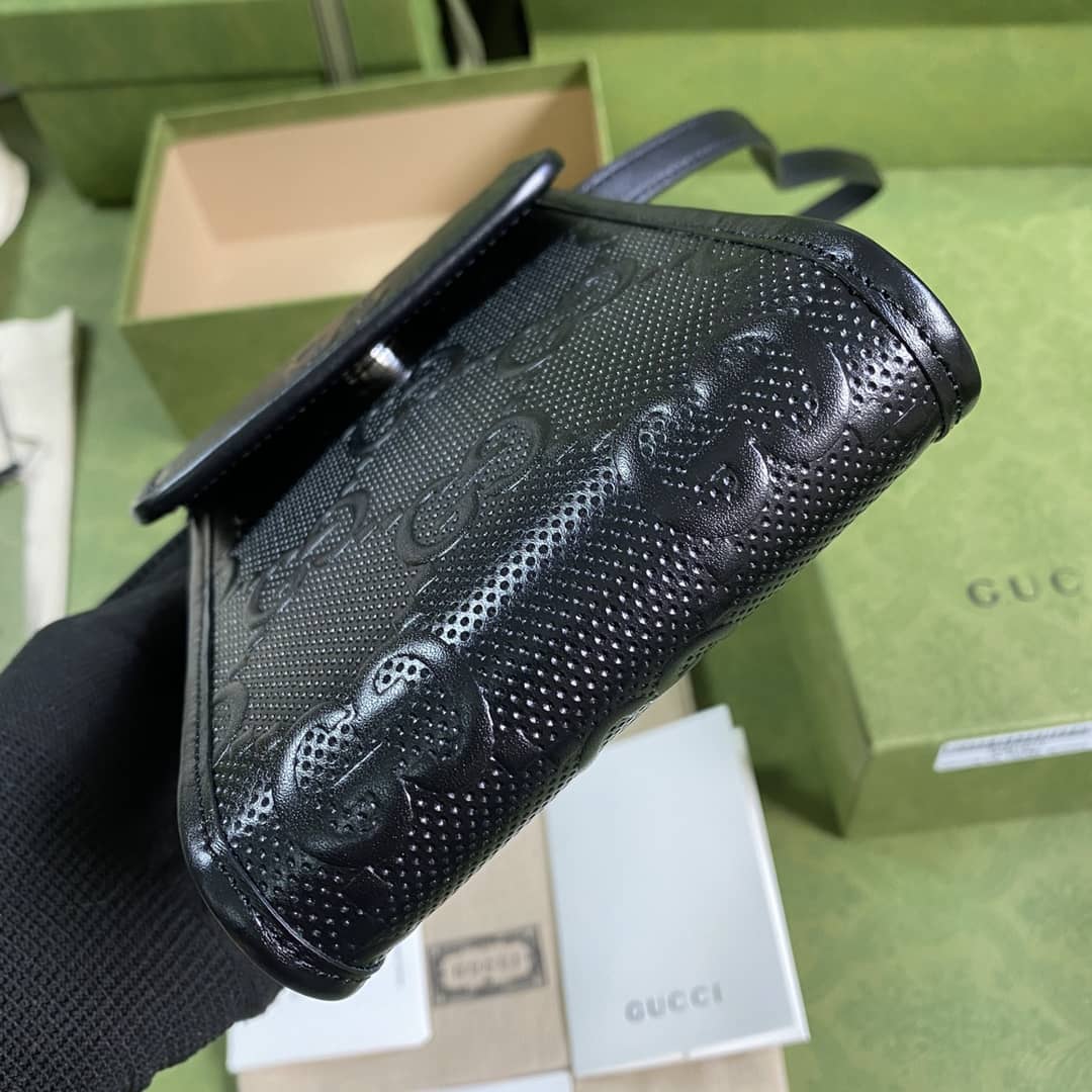Gvc*1 GG Embossed Mini Phone Bag Replica 625571