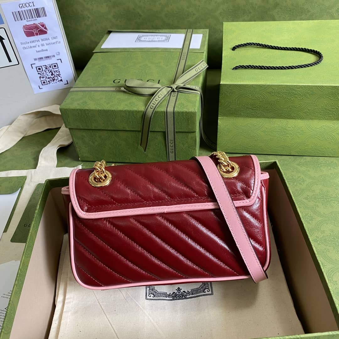 Gvc*1 Marmont GG Matelasse Leather Mini Shoulder Bag Replica 446744