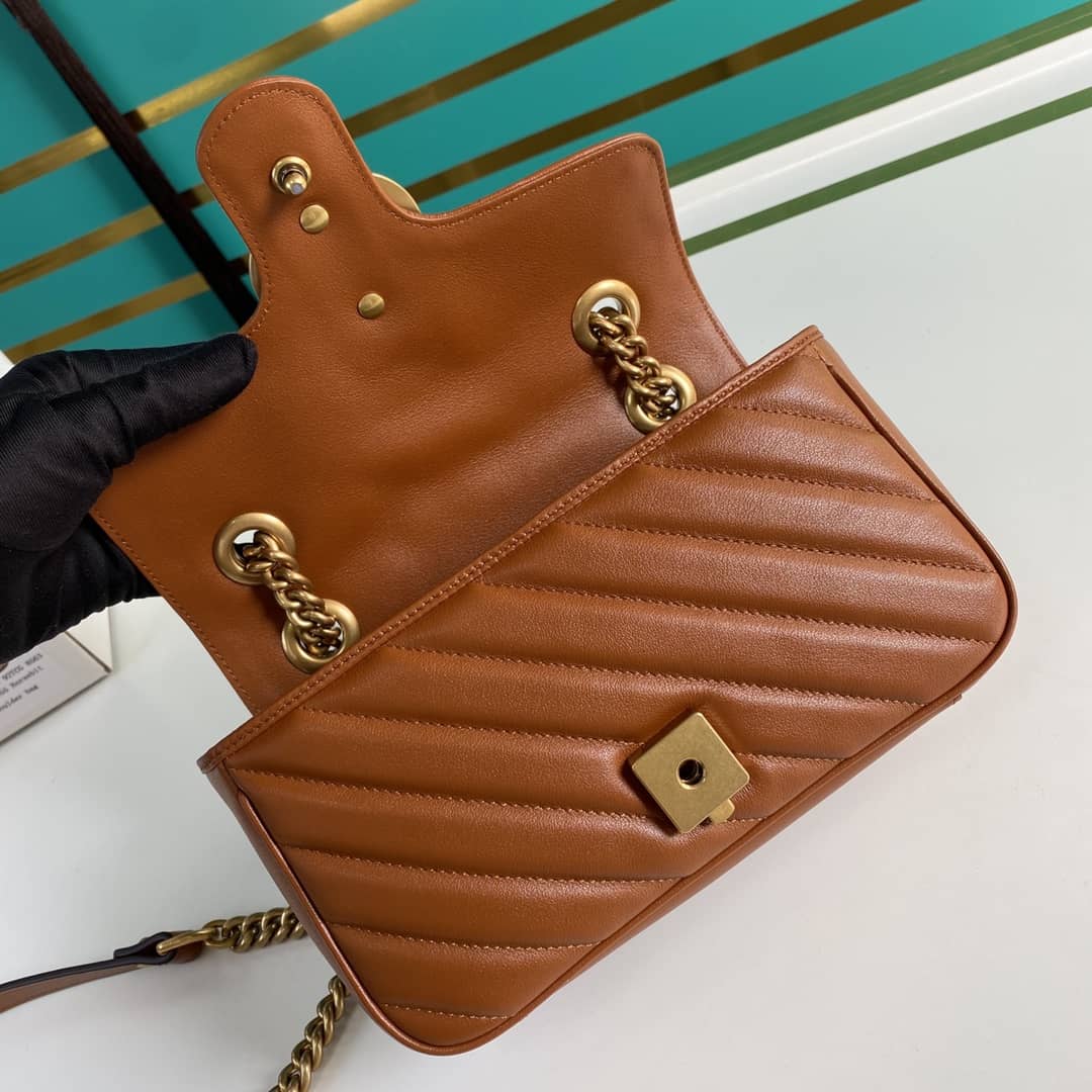 Gvc*1 Marmont GG Matelasse Leather Mini Shoulder Bag Replica 446744