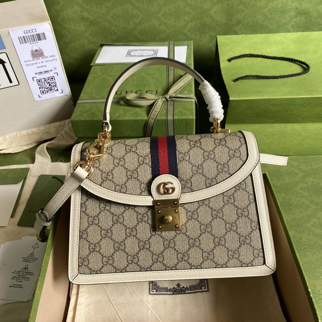Gvc*1 Ophidia Web Small Top Handle Bag Replica 651055
