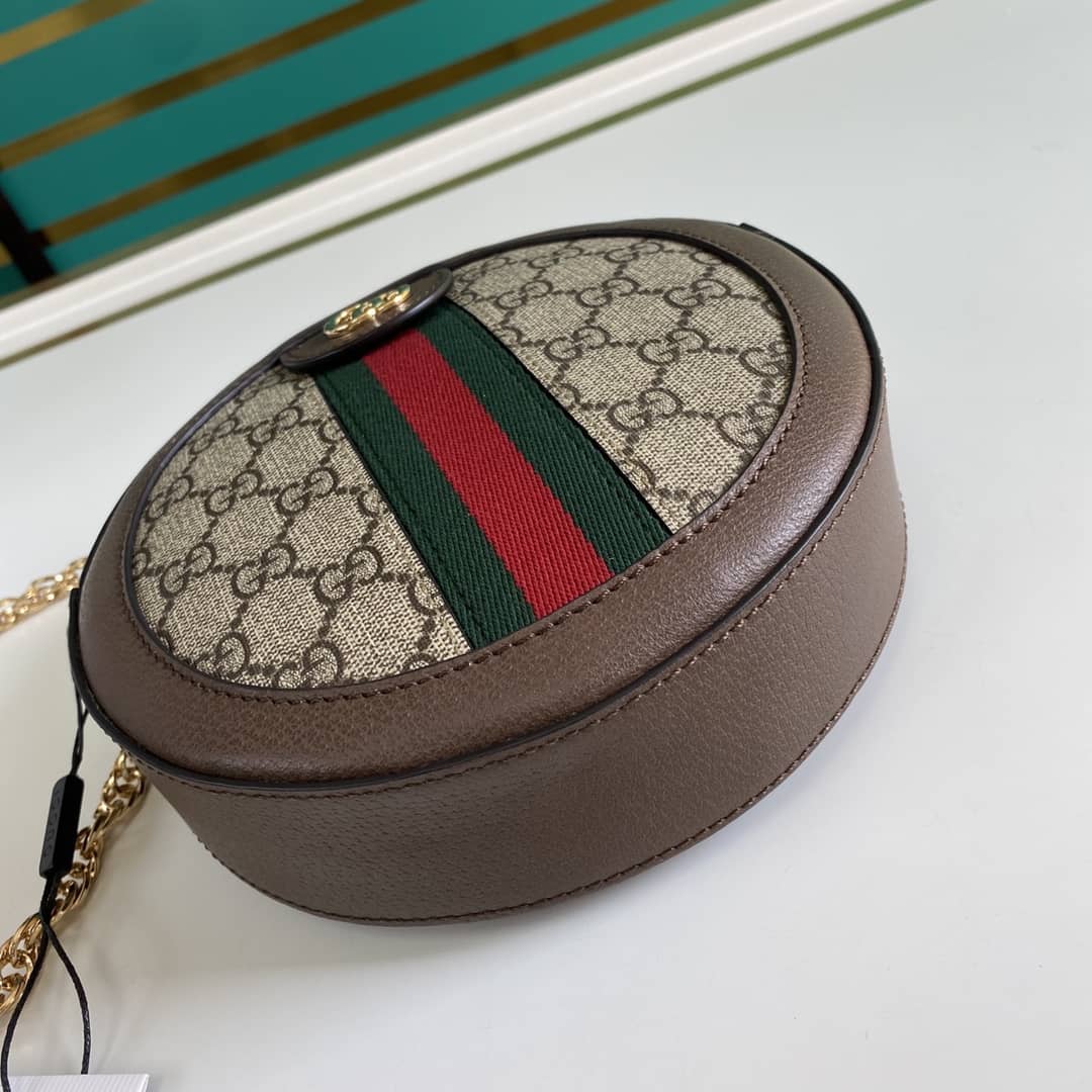 Gvc*1 Ophidia Mini GG Round Shoulder Bag Replica 550618