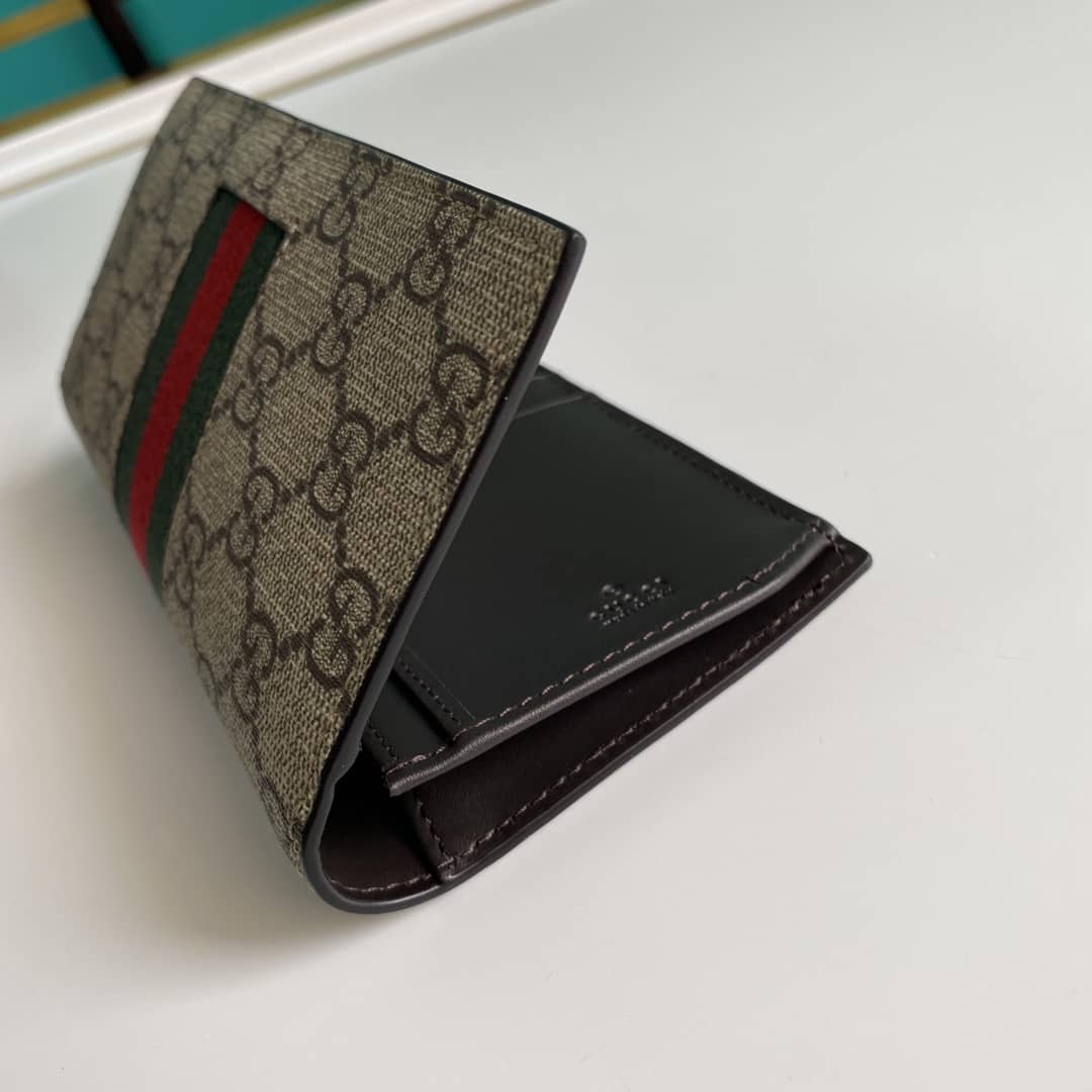 Gvc*1 Bill PVC Leather Long Wallet Replica 408836