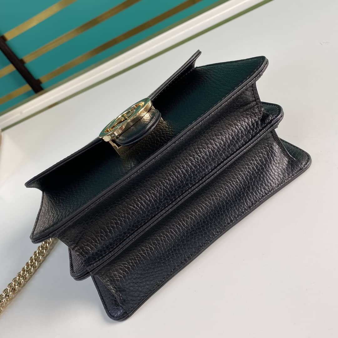 Gvc*1 Interlocking Leather Chain Crossbody Bag Replica 510304
