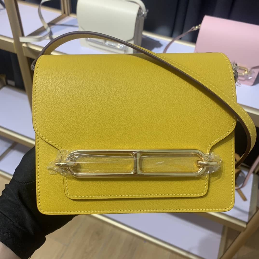 H**me5 Roulis Mini Sac Evercolor Calfskin Leather Crossbody Bag