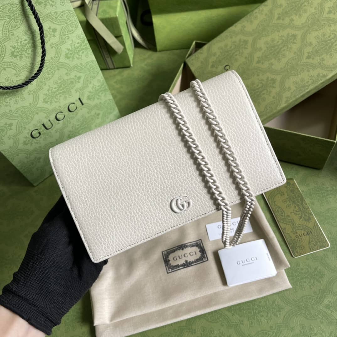 Gvc*1 Marmont GG Leather Mini Chain Bag Replica 497985