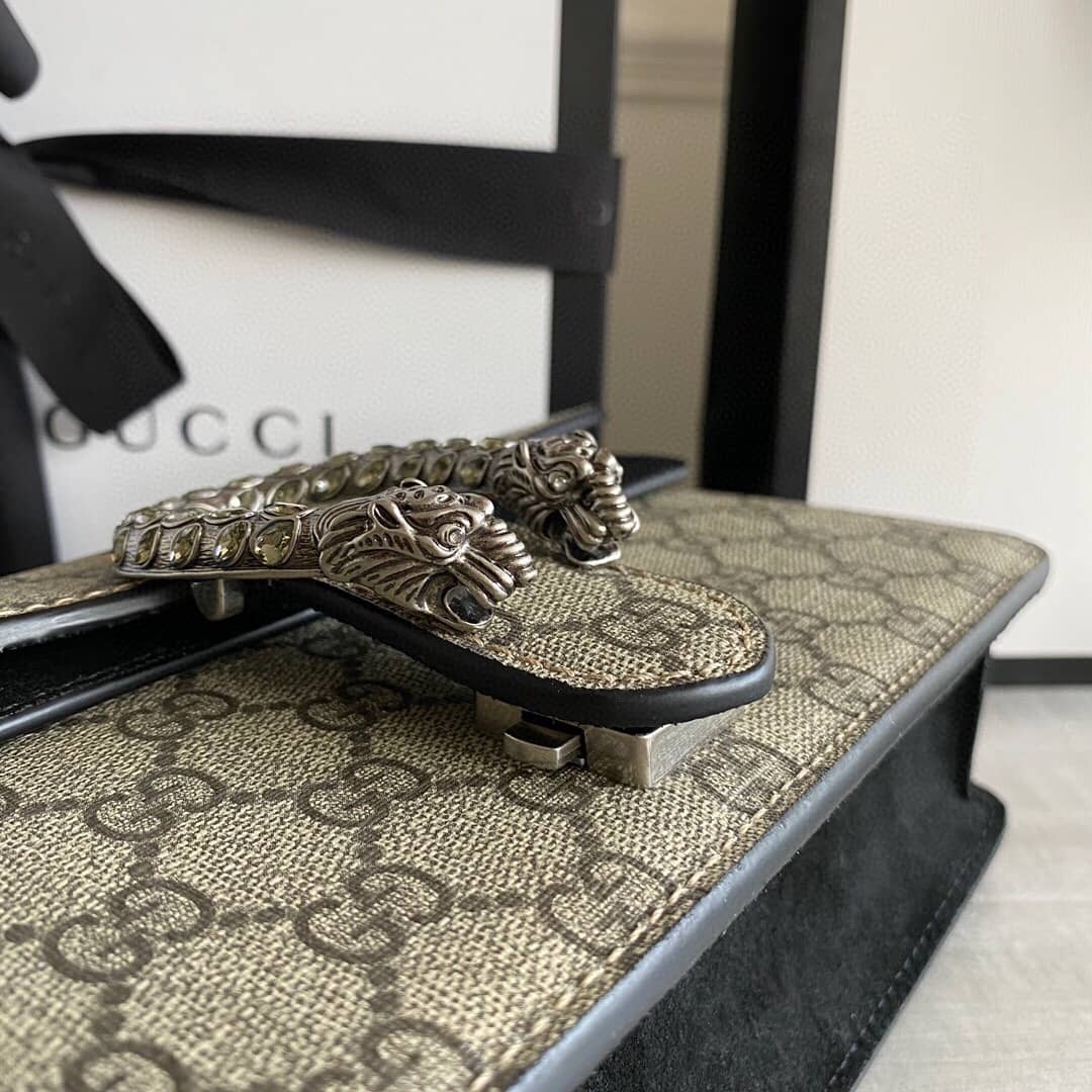 Gvc*1 GG Dionysus Small Shoulder Bag Replica Black 499623