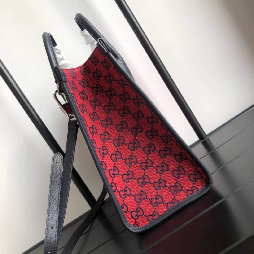 Gvc*1 Canvas GG Svp*me Small Tote Replica Red 659983
