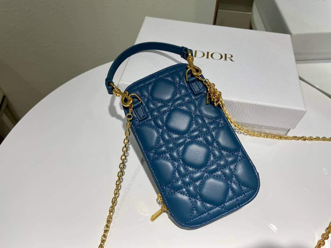 Lady D10r Dupe Lambskin 18CM Phone Holder