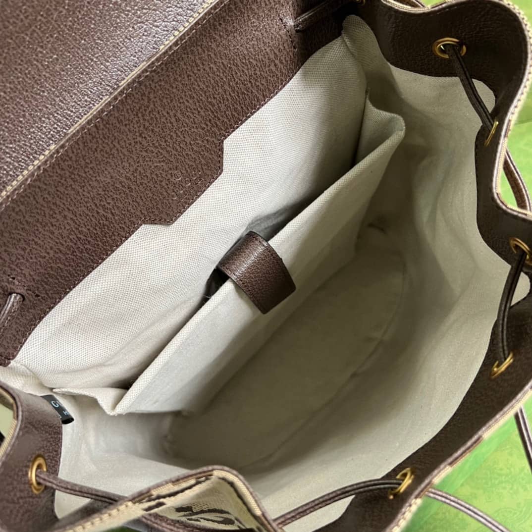 Gvc*1 Jumbo GG Canvas Leather Brown 678829 Replica Backpack
