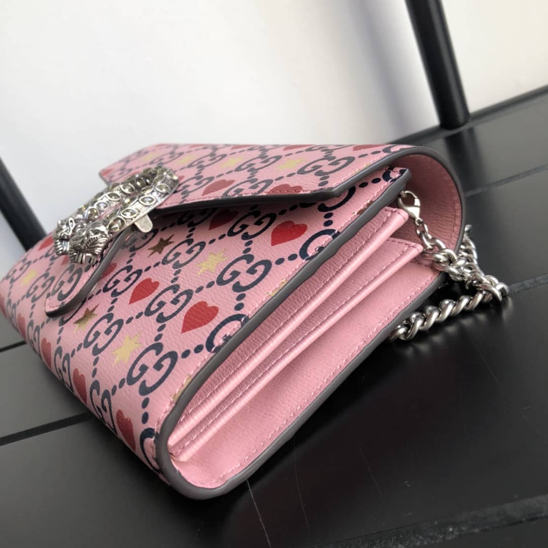 Gvc*1 Dionysus Chain Wallet Shoulder Bag Replica Pink 401231