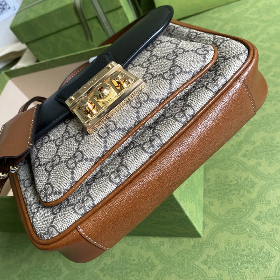 Gvc*1 Svp*me GG Padlock Canvas Mini Bag Replica 658487