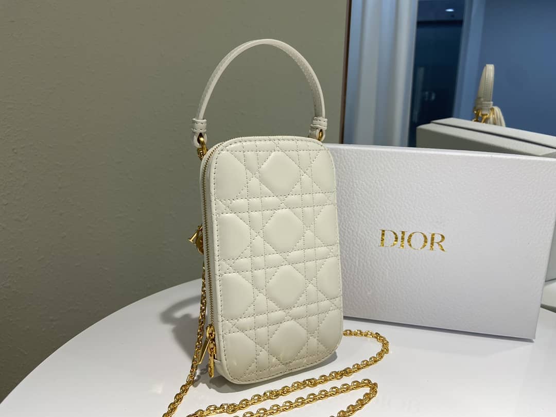 Lady D10r Dupe Lambskin 18CM Phone Holder