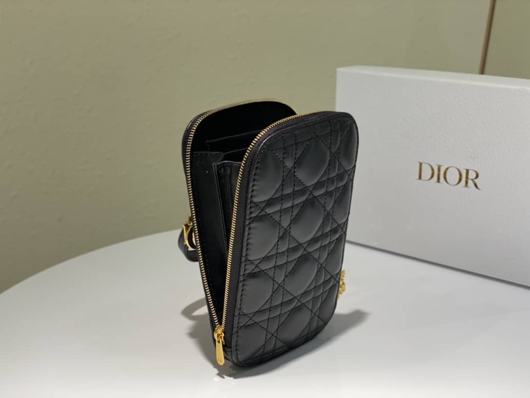 Lady D10r Dupe Lambskin 18CM Phone Holder