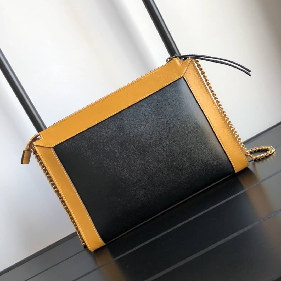 Gvc*1 Small Shoulder Bag With Double G Replica Yellow 648999
