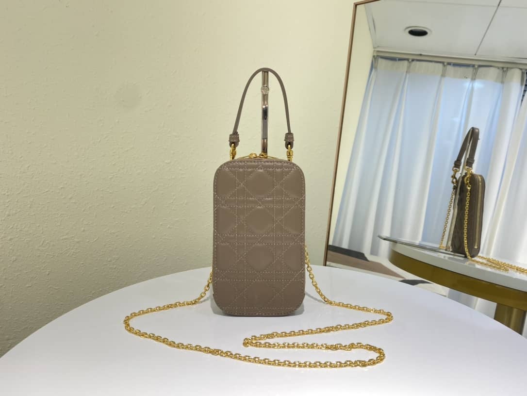 Lady D10r Dupe Lambskin 18CM Phone Holder