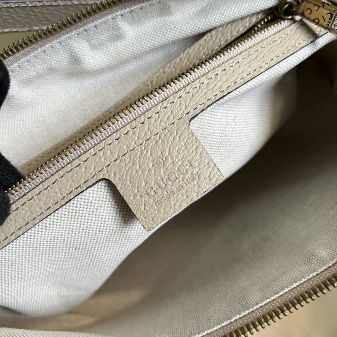 Gvc*1 Ophidia Small GG Svp*me Canvas White 598125 Replica Shoulder Bag