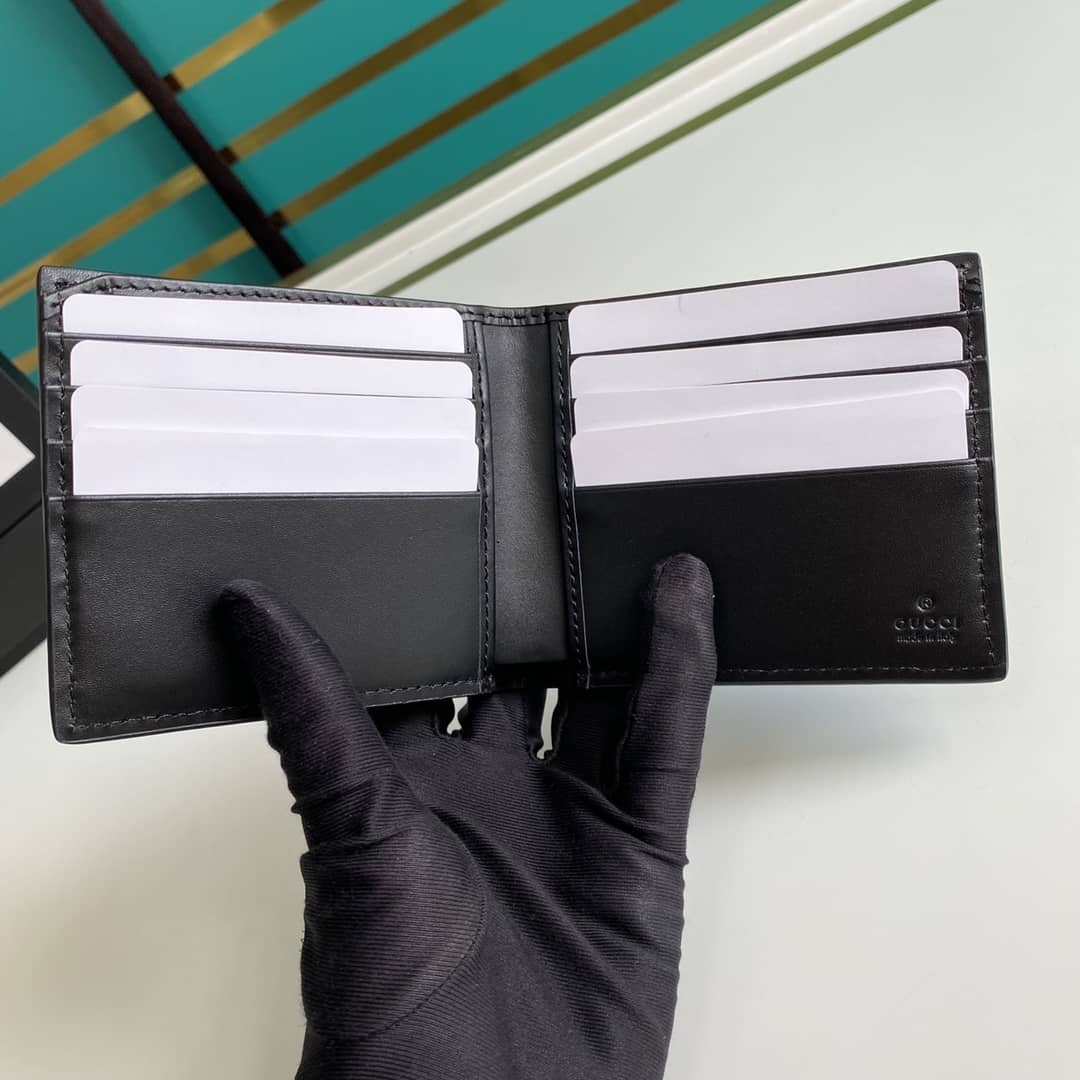Gvc*1 Signature Bi Fold Calfskin Embossed Wallet 473916
