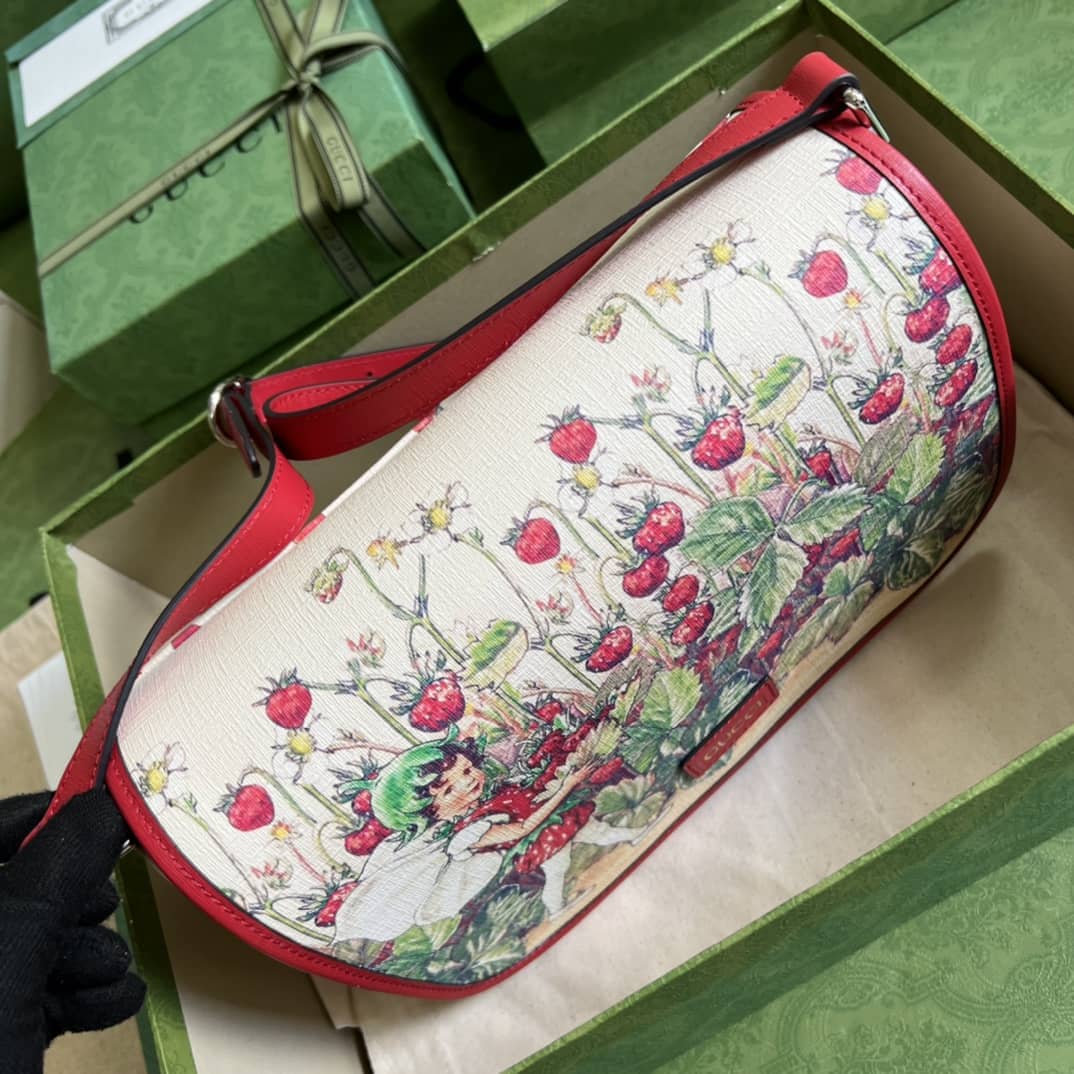 Gvc*1 Children Strawberry Fairy Print 664143 Replica Shoulder Bag