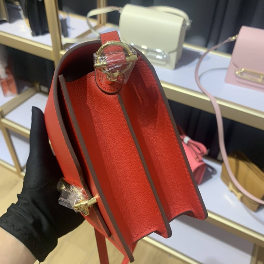 H**me5 Roulis Mini Sac Evercolor Calfskin Leather Crossbody Bag