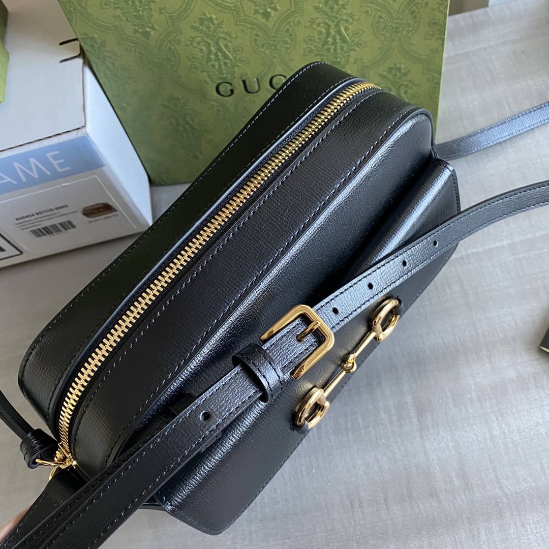 Gvc*1 Horsebit 1955 GG Crossbody Bag Replica Black 645454
