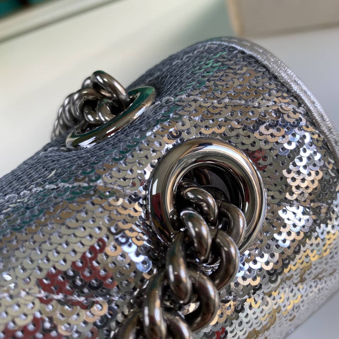 Gvc*1 Marmont GG Matelasse Leather Mini Shoulder Bag Replica 446744