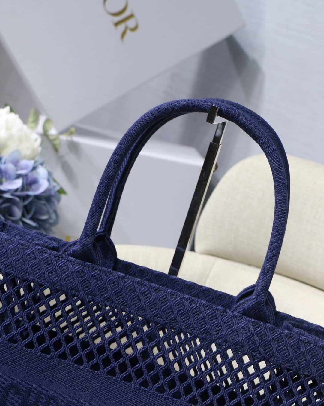 Chr1st1an D10r Mesh Book Tote Bag Dupe