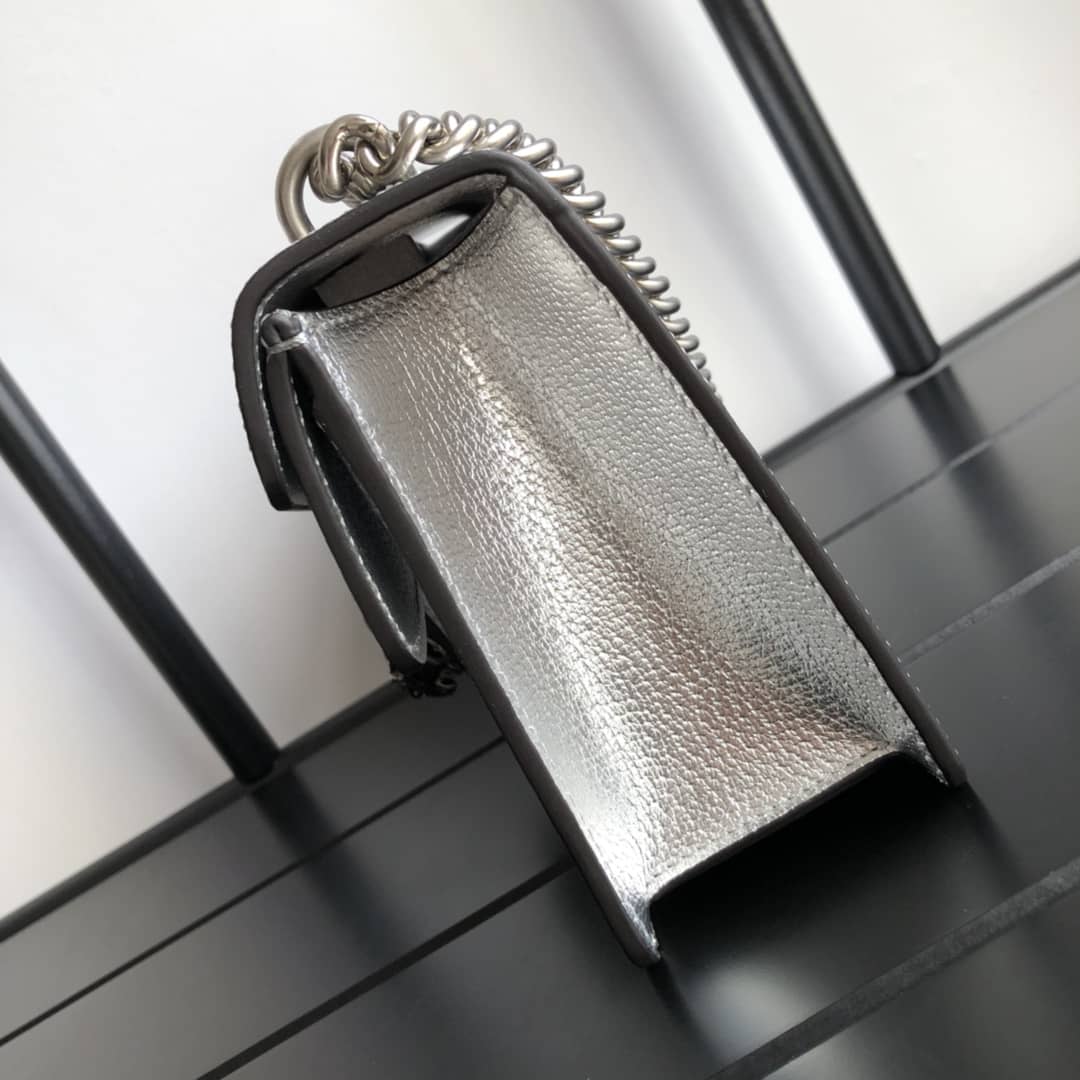 Gvc*1 GG Dionysus Small Shoulder Bag Replica Silver 499623