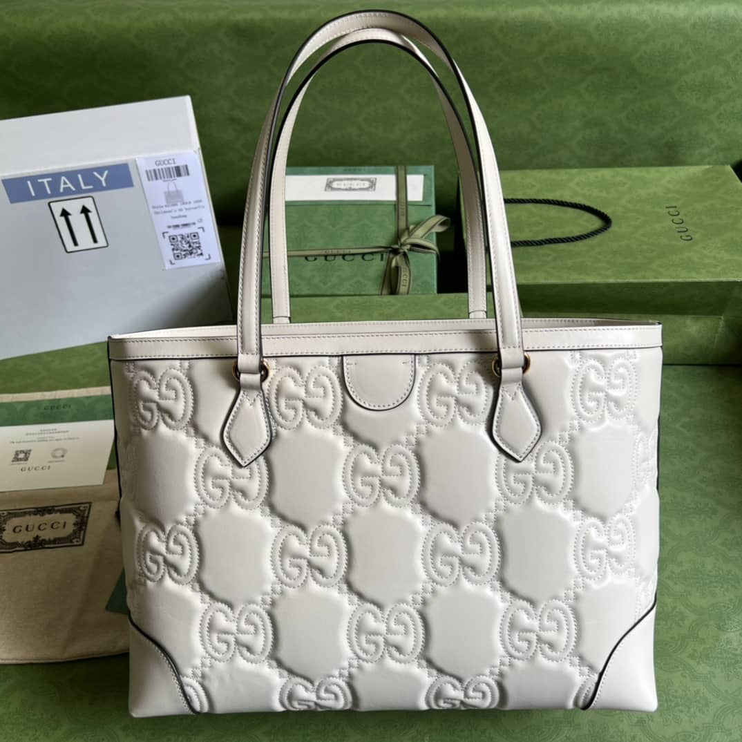 Gvc*1 GG Matelassé Leather Medium Tote Bag 631685 Replica