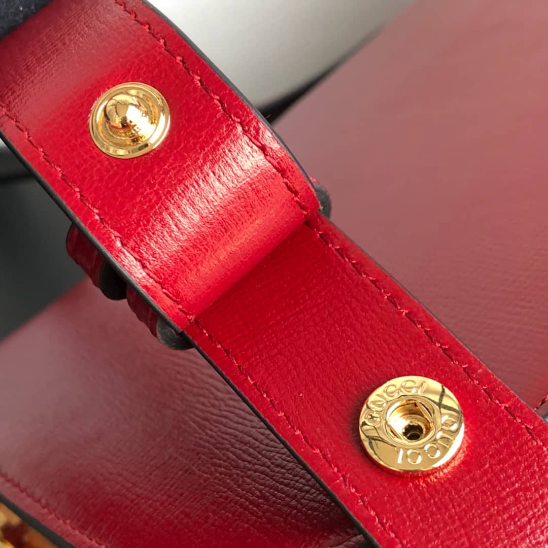 Gvc*1 Horsebit 1955 Shoulder Bag Replica Red 602204