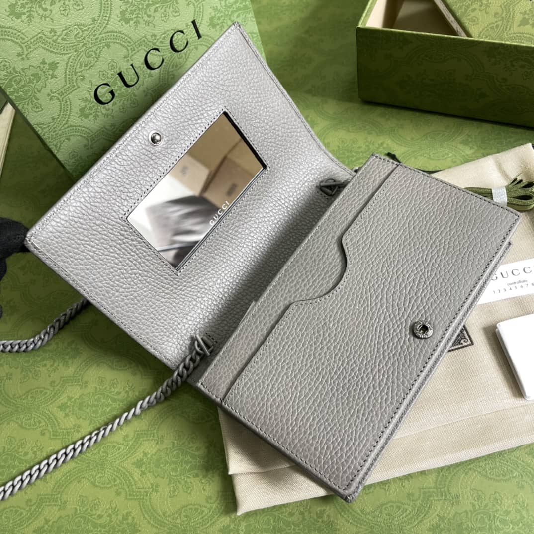 Gvc*1 Marmont GG Leather Mini Chain Bag Replica 497985