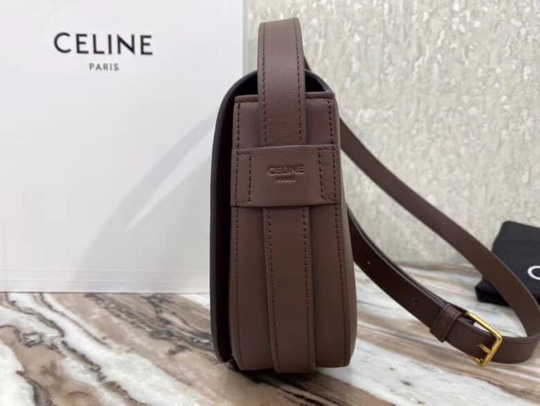Ce1i*e Triomphe Bag Dupe Medium Maillon Triomphe Calfskin Replica Bag