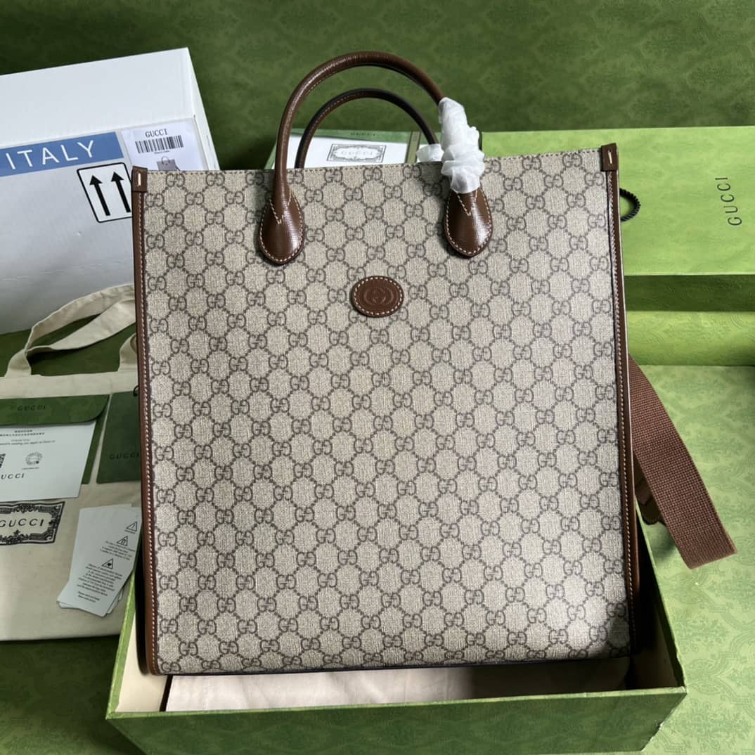 Gvc*1 Interlocking G Medium Tote Replica 674155