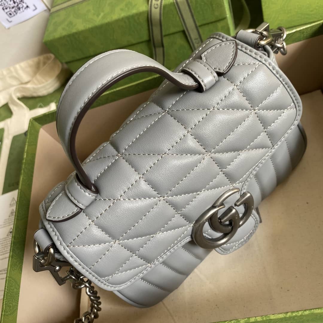 Gvc*1 Marmont GG Mini Top Handle Bag Replica 583571