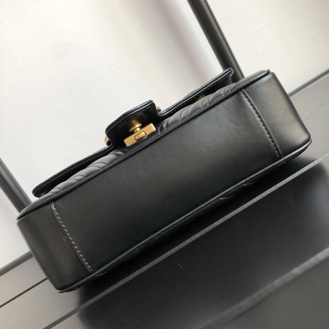 Gvc*1 GG Marmont Mini Matelasse Shoulder Bag Replica Yellow Red 446744