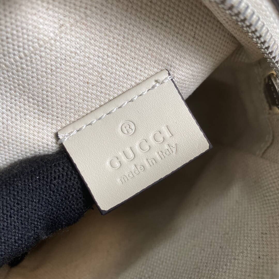 Gvc*1 GG Embossed Mini Bag Replica White 658553