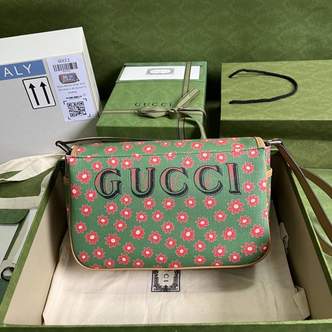 Gvc*1 Children Cat Print 664143 Replica Messenger Bag