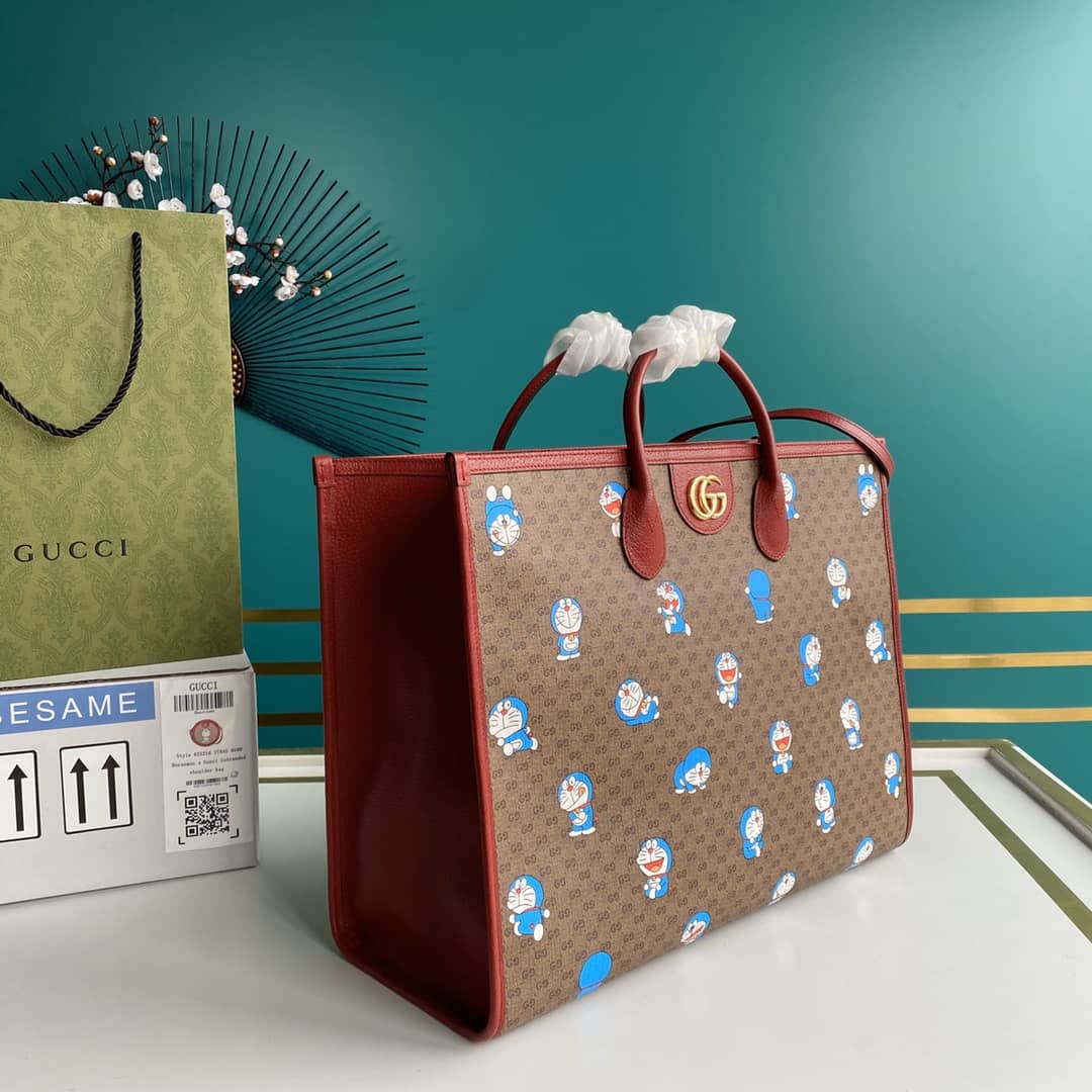 Gvc*1 GG Svp*me Doraemon 2Way Mini Tote Replica 653952